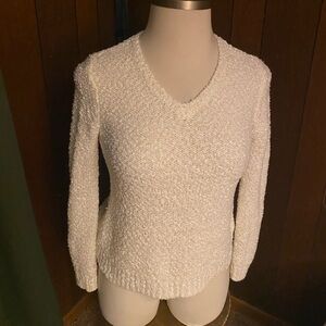 ⤵️ Croft & Barrow Off White Knit Sweater M